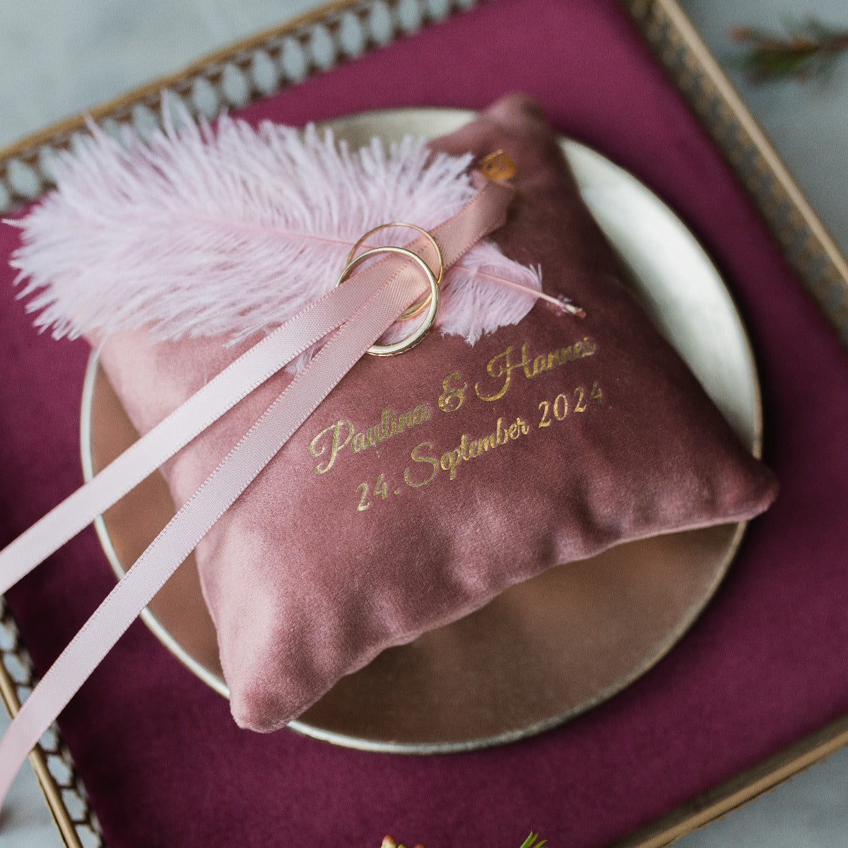 aufbewahrung ringe Ring Pillow Victoria