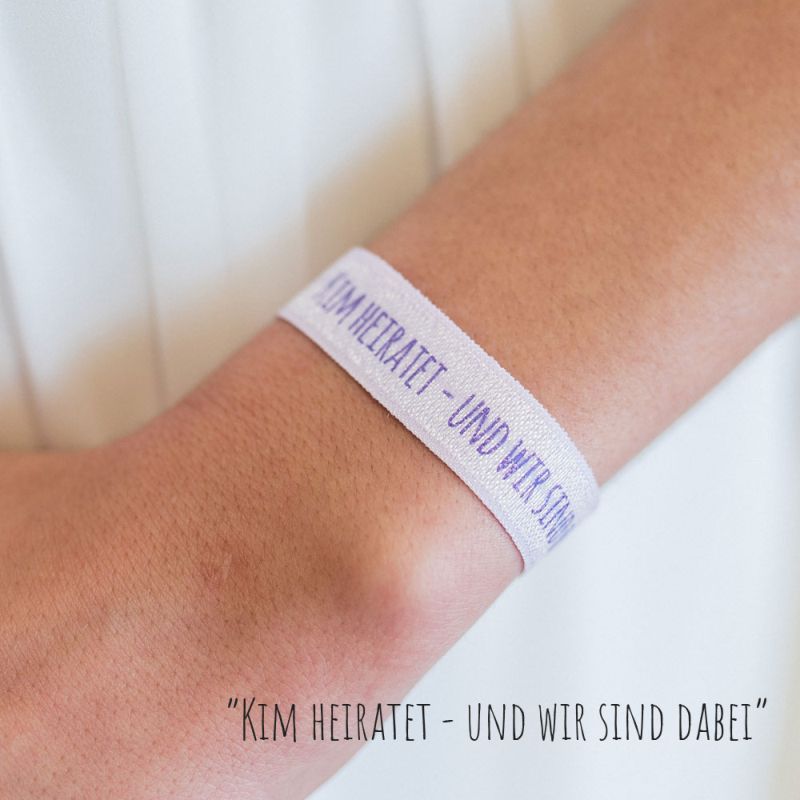 Personalisiertes Armband für Hochzeit