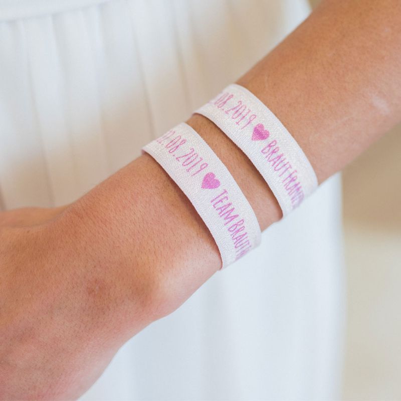 Elastisches Armband Braut Team Braut personalisiert