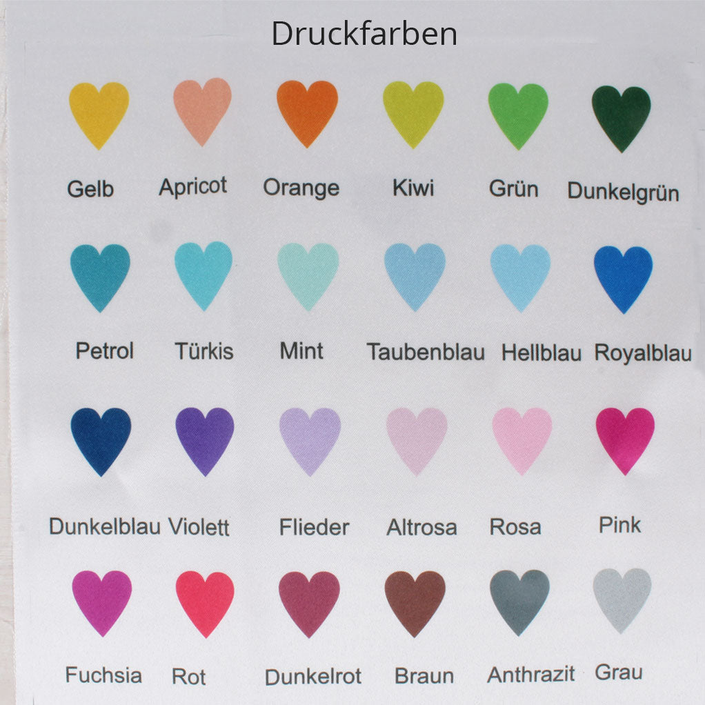 Verschiedene Druckfarben Patch