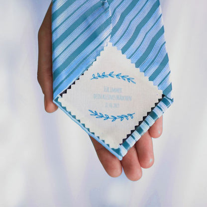 Krawatten Einnäher für die Hochzeit